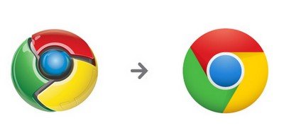 Chrome的Logo的扁平化设计